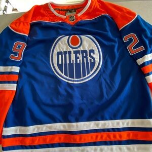 Podkolzin Oilers Blue and Orange Jersey